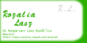 rozalia lasz business card